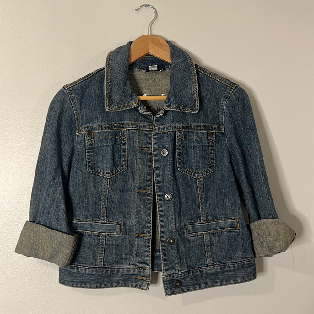 Ann Taylor Loft denim jean jacket sz 2